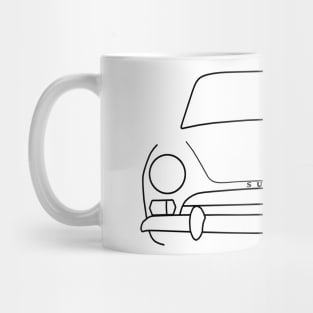 Sunbeam Alpine Series classic car outline graphic (black) Mug